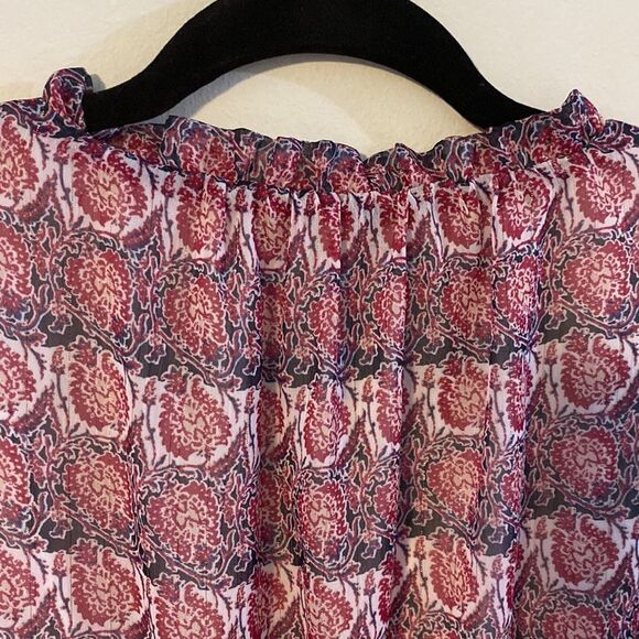 The Limited, Sleeveless Bohemian Dress, Pink & Navy w/a Thread of Shimmer - Picture 9 of 9